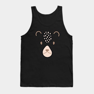 Cute Boho Pink Bear Tank Top